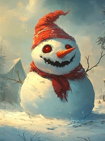 诡异雪人