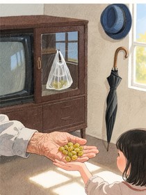 電視柜里的葡萄干