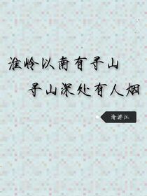 淮嶺以南有尋山，尋山深處有人煙