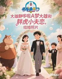 大雄靜香戀，胖虎小夫戀