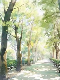 银杏落满他课桌