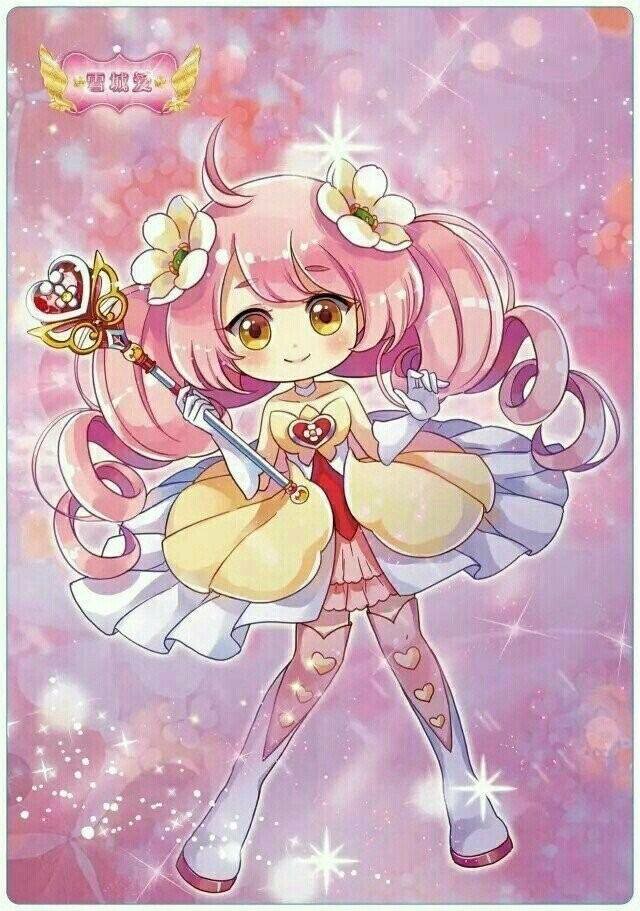 幼年塔巴斯那你还要来 圣洁之光雪城爱花仙魔法使者,变身 圣洁之光