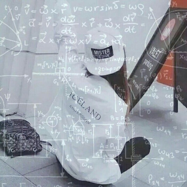 数学公式头像女