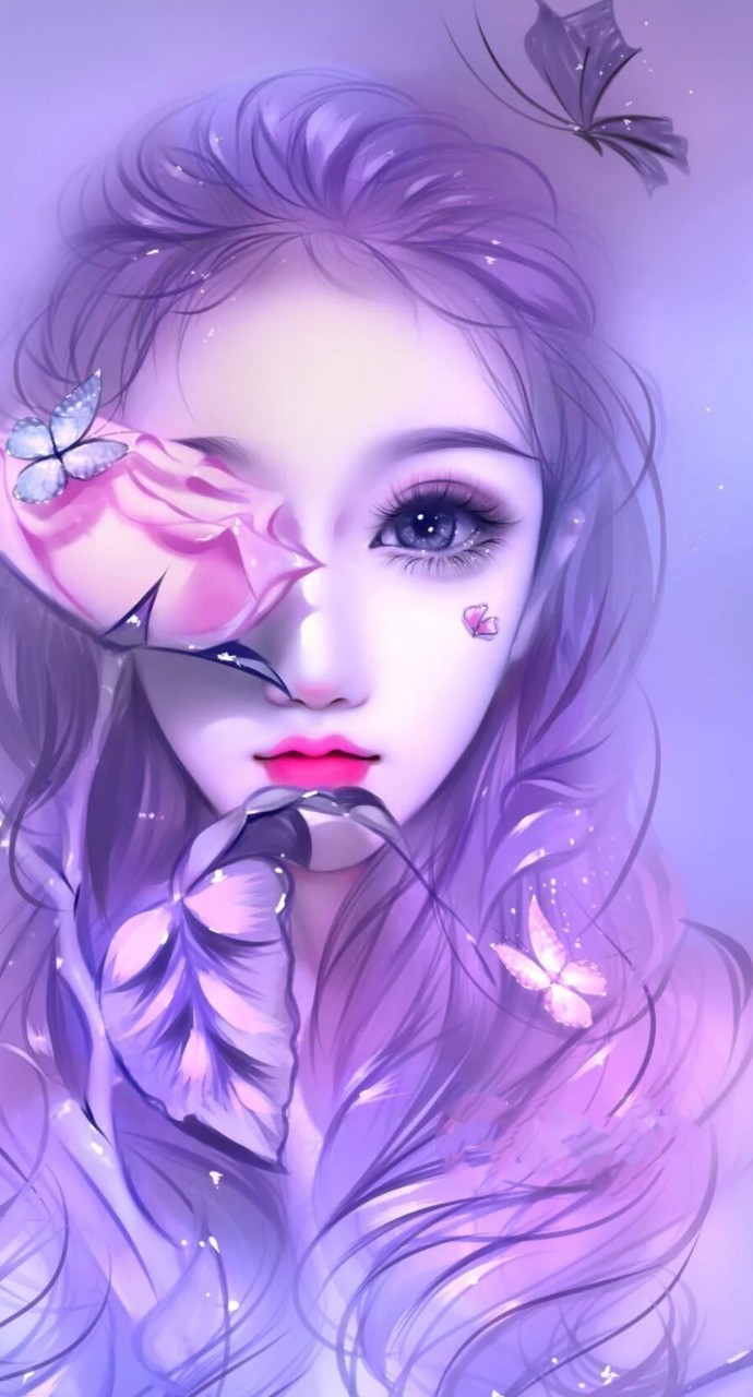 二次元手绘壁纸少女图(超梦幻)