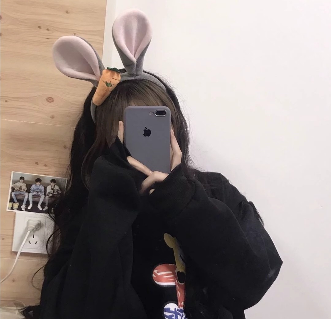 手机挡脸女头