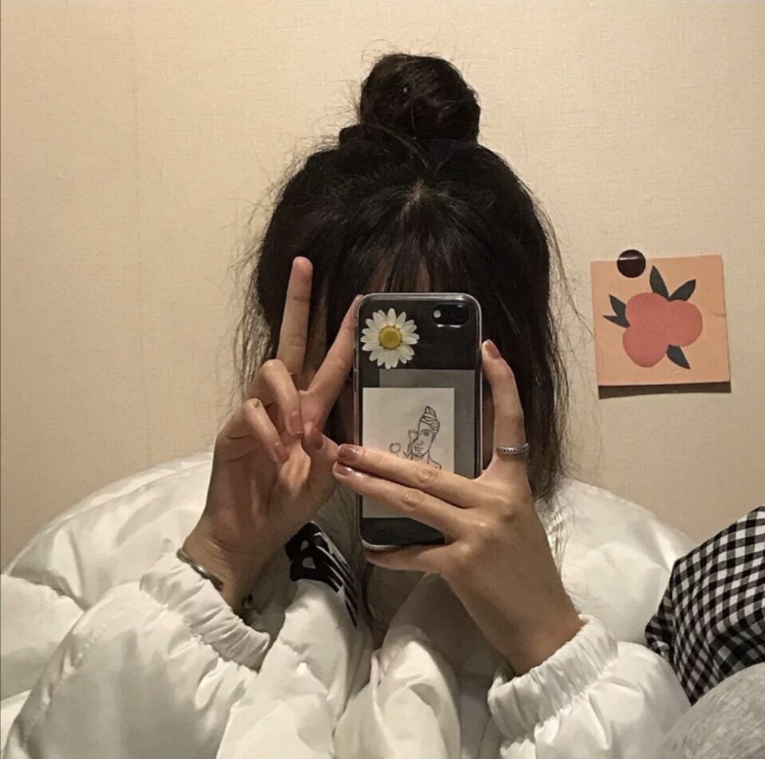 手机挡脸女头