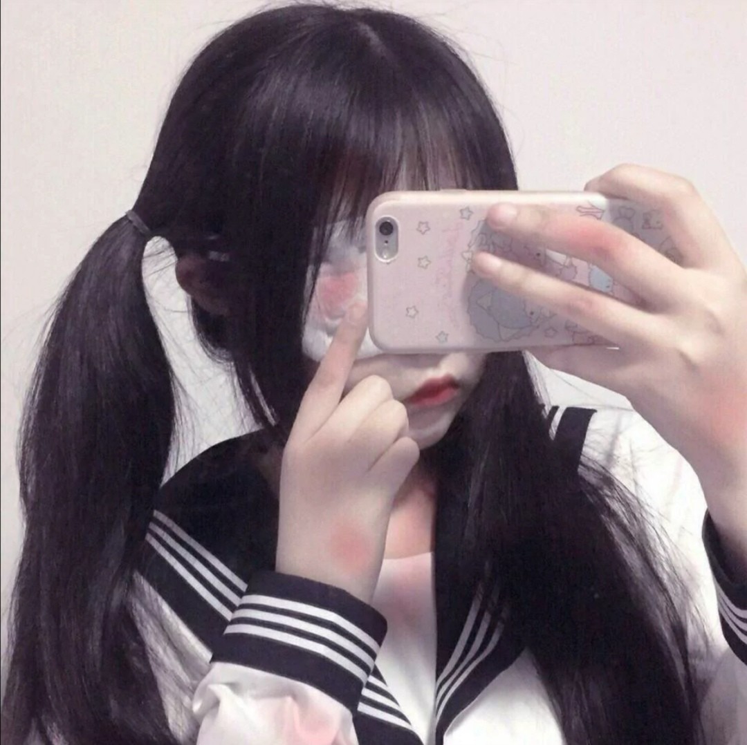 手机挡脸女头
