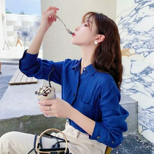 蓝色系女生头像(二)