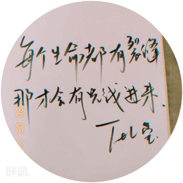 手写1%——网红小句子
