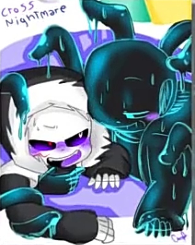 nightmare×dream车,dream车文 游戏同人小说 与sans们和fnaf的日常 nightmare(看见了这个消息急忙赶