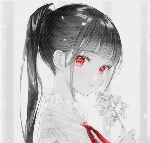 出单:黑发红瞳或蓝瞳动漫女-佩琪头像库-话本小说网