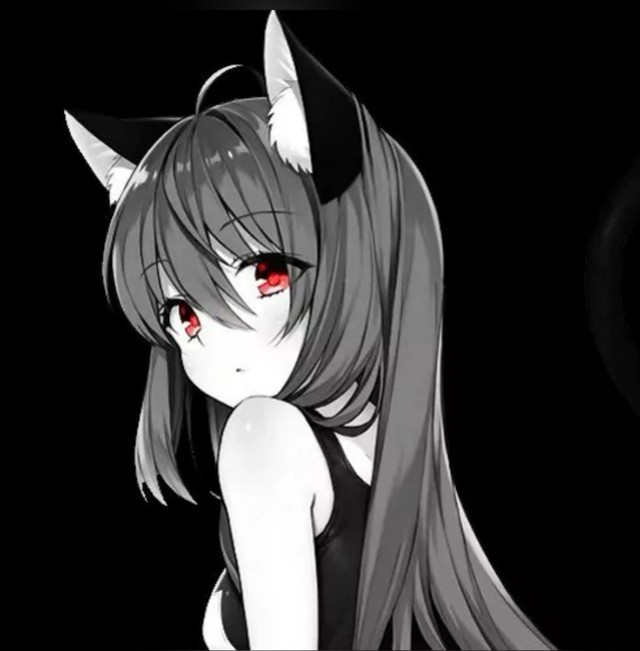 出单:黑发红瞳或蓝瞳动漫女