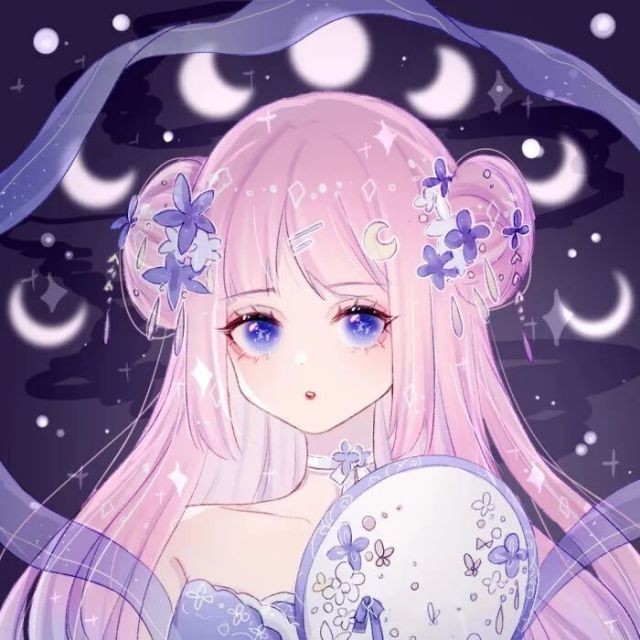 出单:紫衣古风女子头像