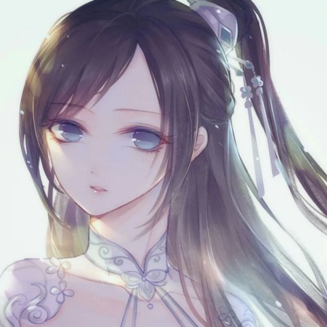 出单:紫衣古风女子头像