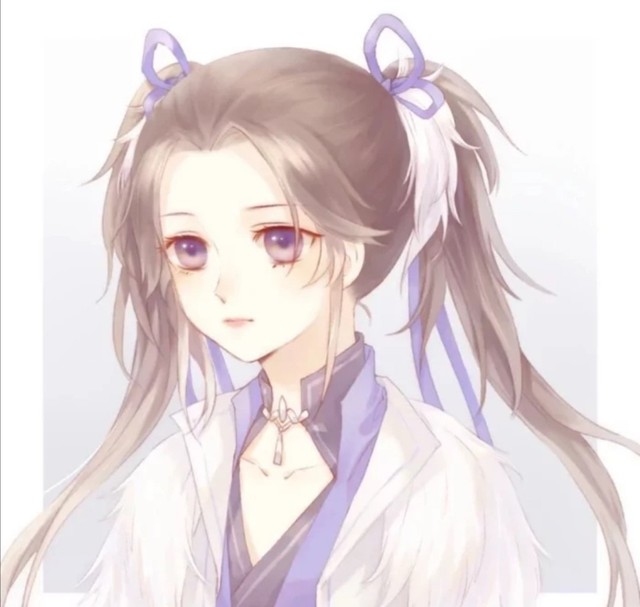 出单:紫衣古风女子头像