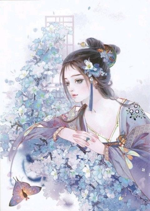 出单:紫衣古风女子头像