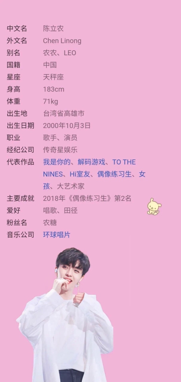 陈立农-明星图——头像-话本小说网