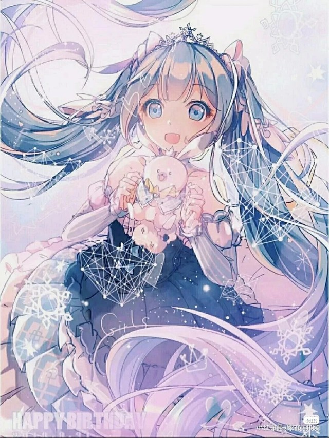 初音未来,奇迹暖暖,人鱼,森夜星空.