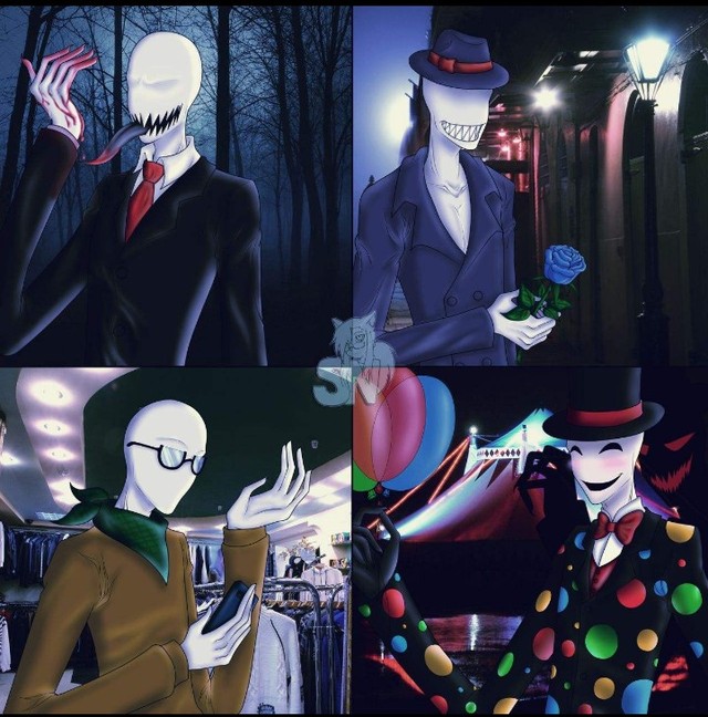 slenderman我是slenderman又命斯兰达人,瘦叔,瘦长鬼影 小神烦我是