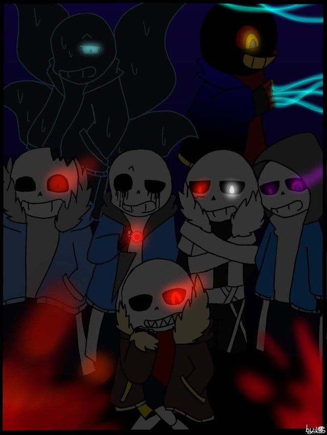 石油大章鱼sans,nightmaresans 数码怪物~石油大章鱼~头狗君~吃货-sans……sans-话本