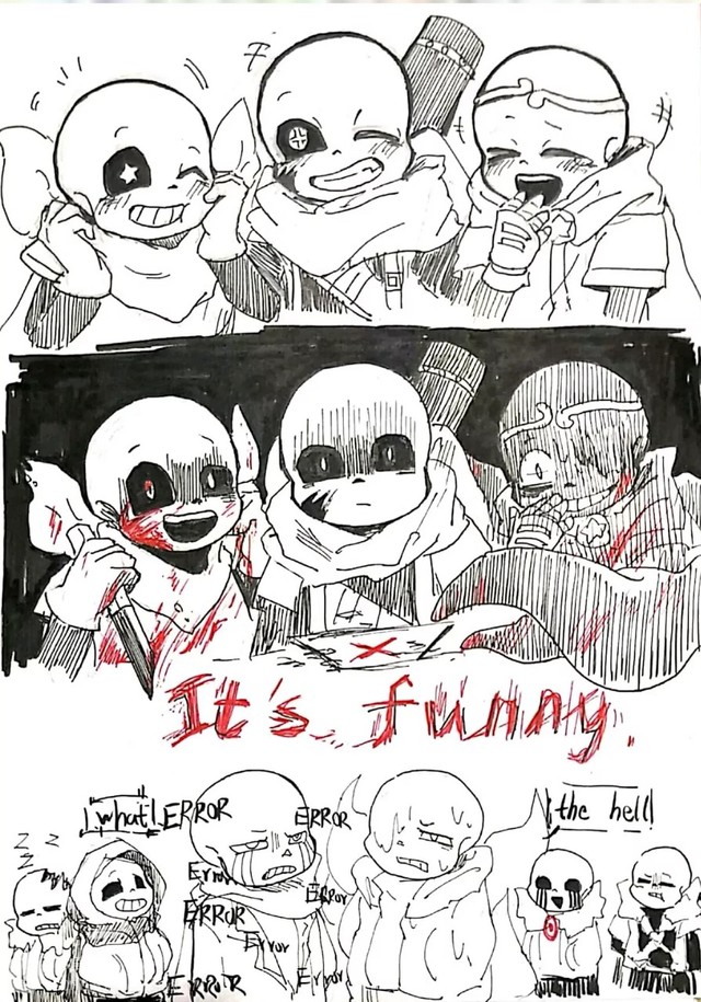 sansink你比error高 ink cross cross这…… ink我回来啦!