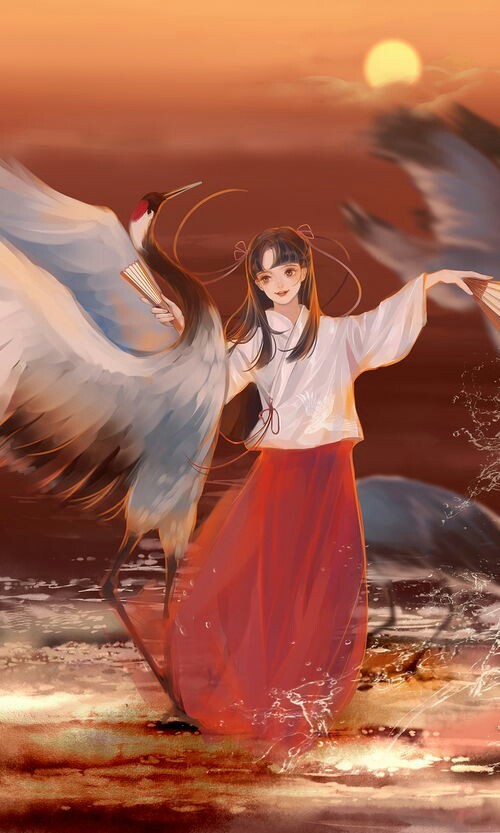 动漫古风壁纸女