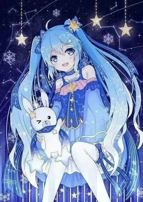 蓝色和其他颜色初音未来图片