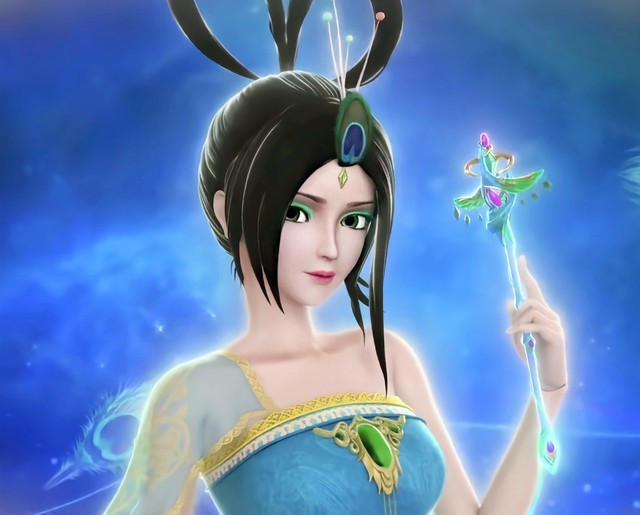 茉莉请让我想起一切吧…… …… 宝石巢 蓝孔雀叶罗丽魔法!翎吻宝杖!