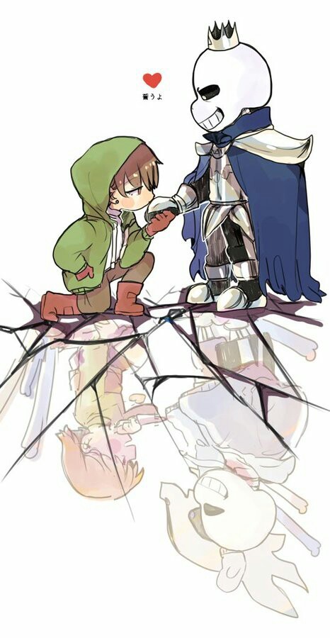 sans叉frisk,friskxsans 死神sans和天使frisk