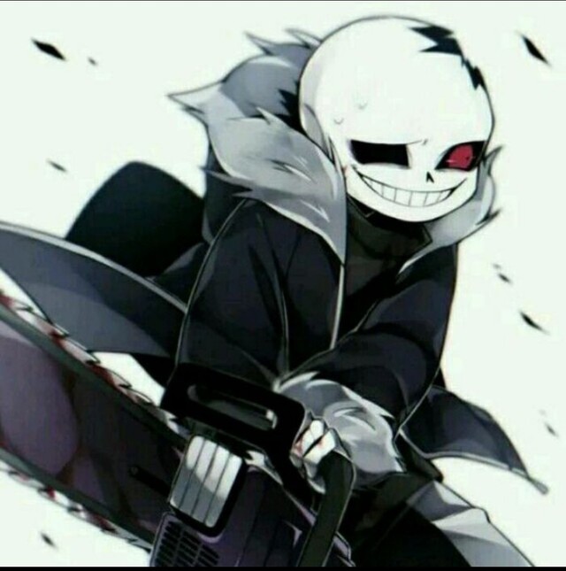 〔拿出真刀〕 恐惧sans〔拿出斧头〕 尘埃sans〔召唤gb〕 作者注:gb=