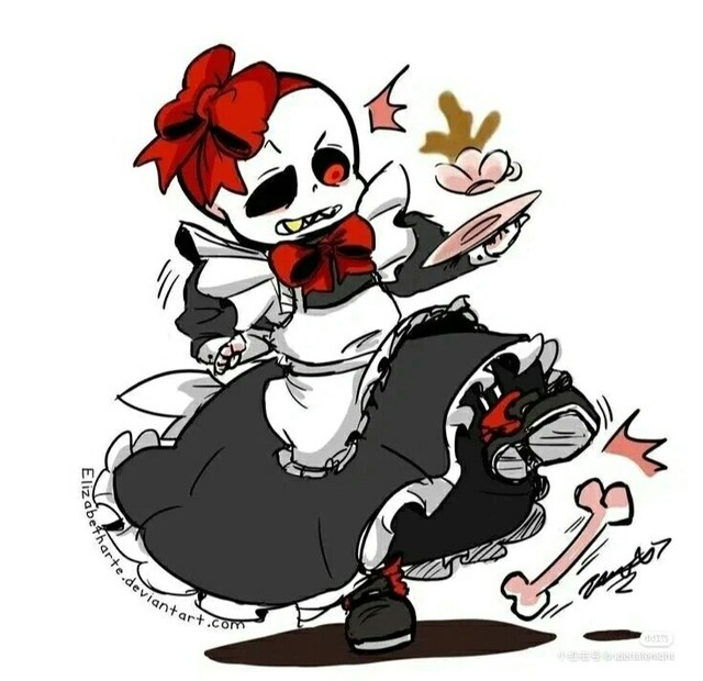 nightmare小月饼,nightmare sans小月饼 成为自设骨变成nightmare的妹妹