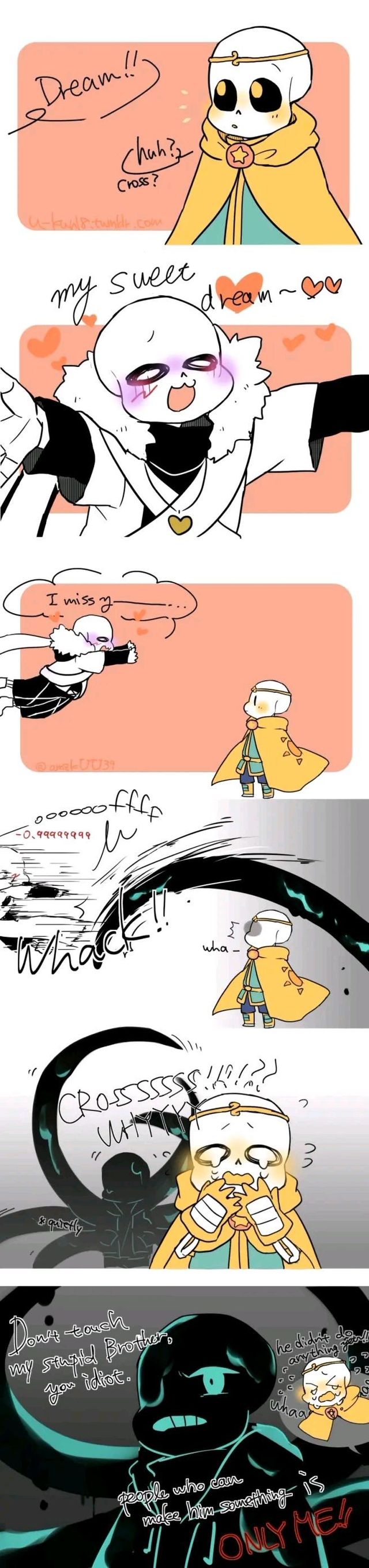 (cross不是害怕nm只是不想和他有冲突)财迷(作者)cross跑走了你是不是