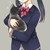 抱猫女