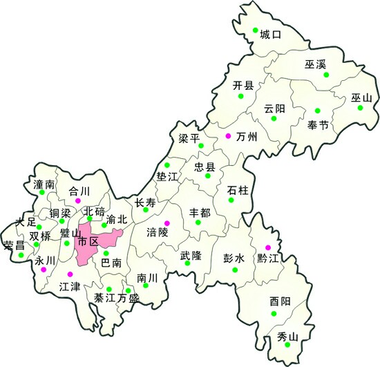 西南地区——重庆市-中国各省地图-话本小说网