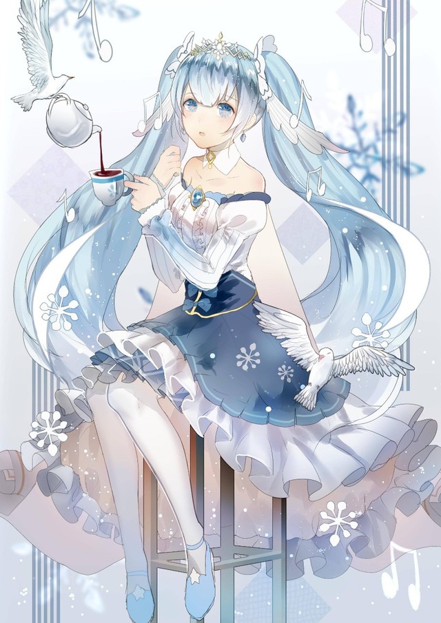 渣渣小编薯片雪初音是四季初音中代表冬天的角色 渣渣小编薯片公主