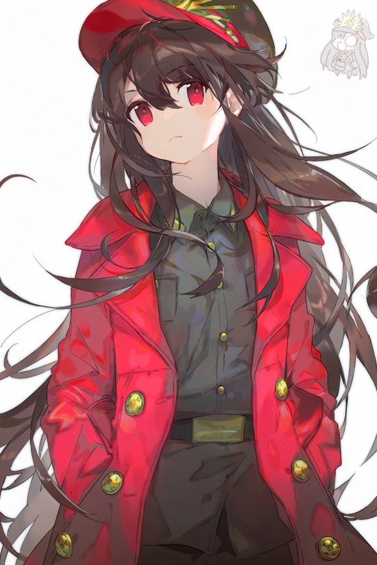 黑发红瞳