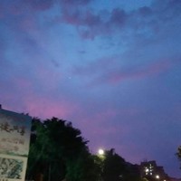 紫色晚霞