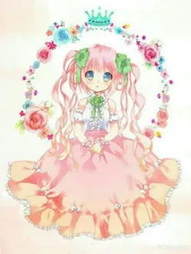 花朵的少女
