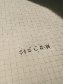 细雨灯花落