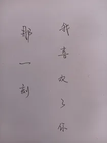 那一刻，我喜欢了你
