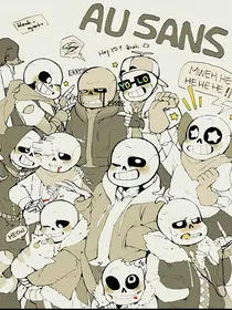 ei恋穿越到了星星眼战队，还成为了自家sans