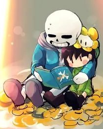 chara和sans穿越我的世界