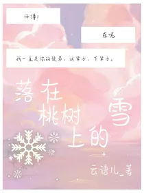 落在桃树上的雪