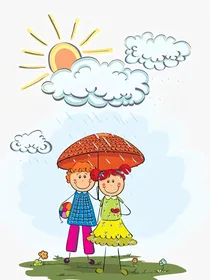 太阳雨后