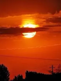 文野：夕日斜阳