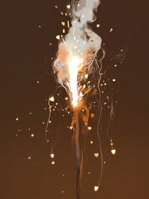 云与烟花