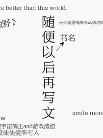 随便以后再写文