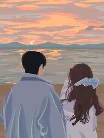 晚霞与野鸭