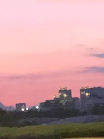蓝天与山槐