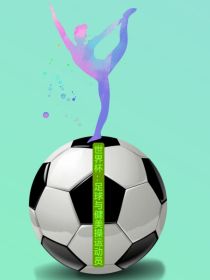 世界杯：足球与健美操运动员